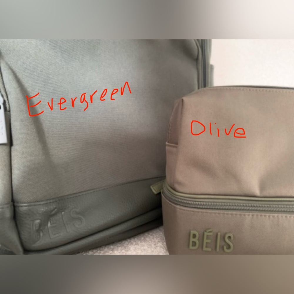 BÉIS The Travel Backpack in Evergreen EUC - Picture 7 of 7